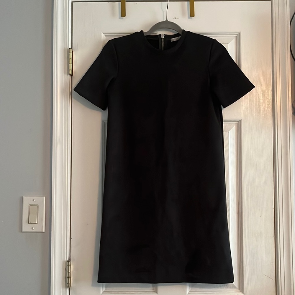Black  faux suede dress